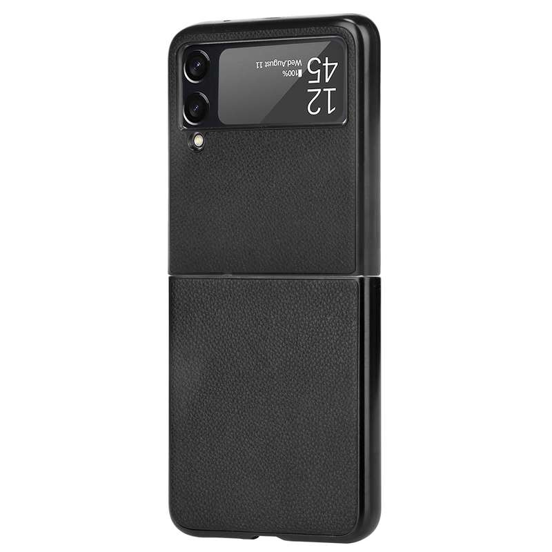 For Samsung Galaxy Z Flip3 5G Litchi Texture Phone Case(Purple)