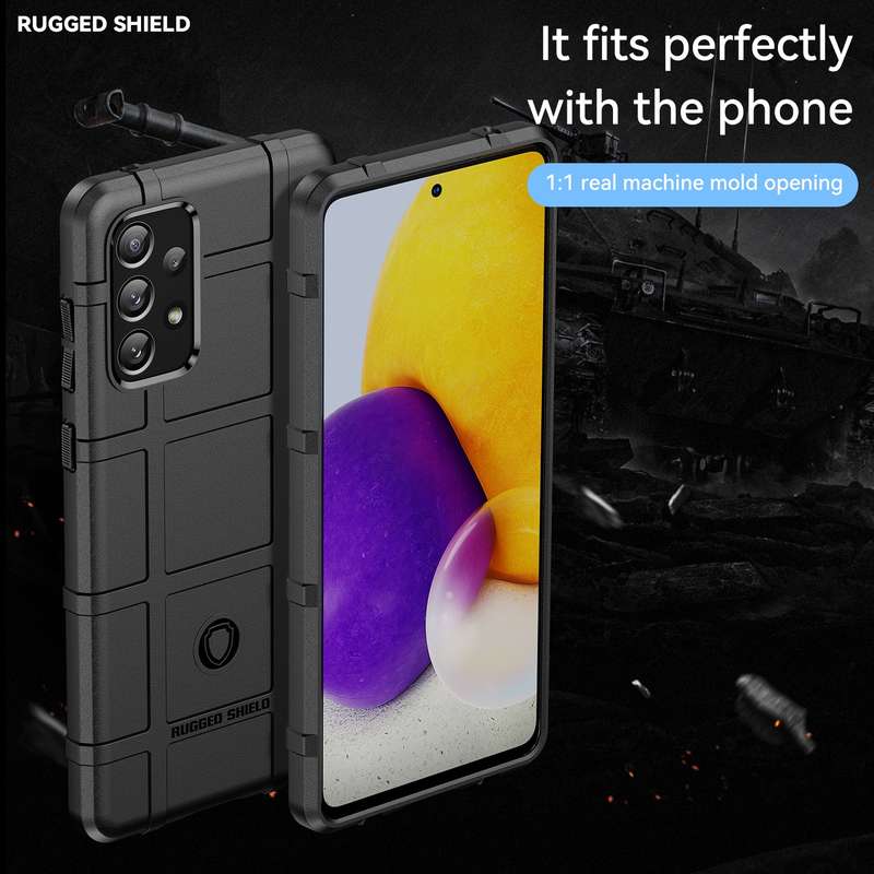 For Samsung Galaxy A73 5G Full Coverage Shockproof TPU Phone Case(Black)
