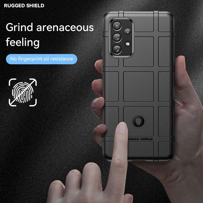 For Samsung Galaxy A73 5G Full Coverage Shockproof TPU Phone Case(Black)