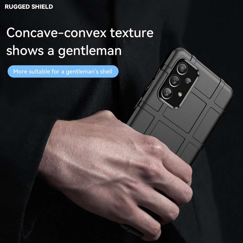 For Samsung Galaxy A73 5G Full Coverage Shockproof TPU Phone Case(Black)