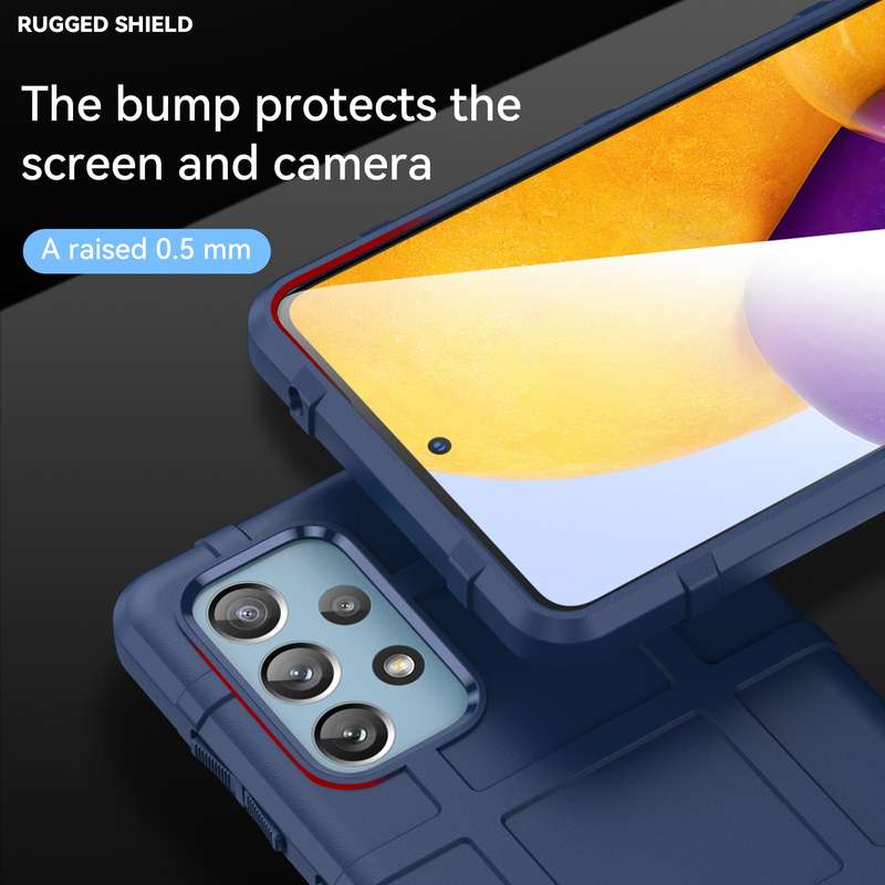 For Samsung Galaxy A73 5G Full Coverage Shockproof TPU Phone Case(Black)