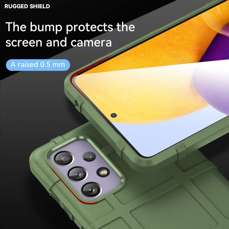 For Samsung Galaxy A73 5G Full Coverage Shockproof TPU Phone Case(Black)