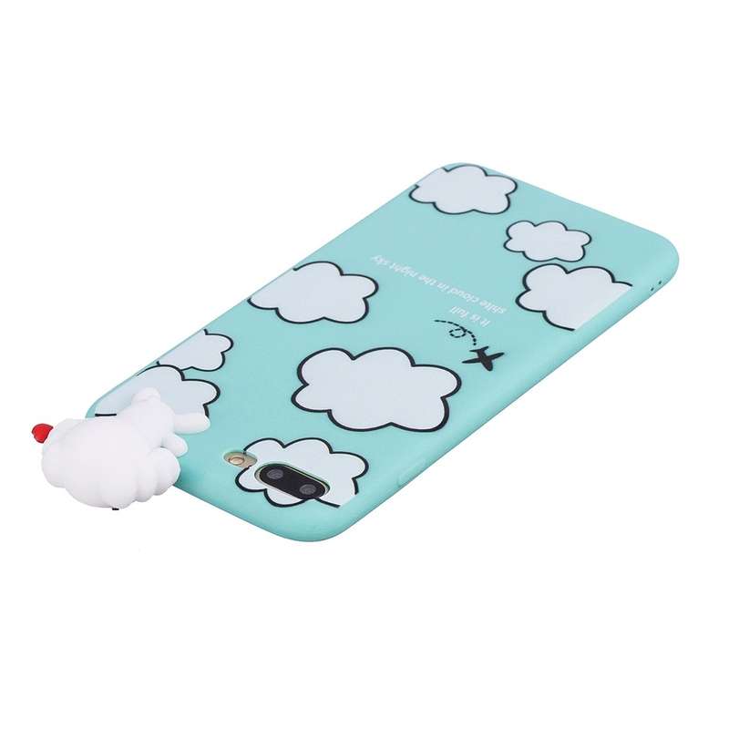 For iPhone 7 Plus / 8 Plus Shockproof Cartoon TPU Protective Case(Clouds)