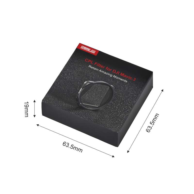 For DJI Mavic 3 STARTRC 1110300 CPL Lens Filter(Black)