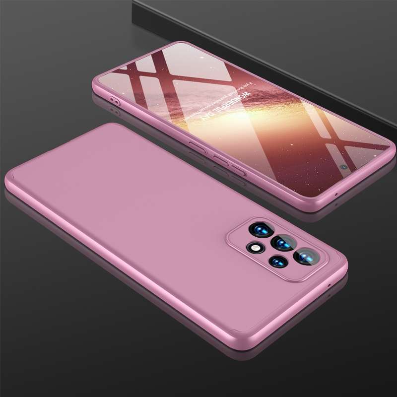 For Samsung Galaxy A53 5G GKK Three Stage Splicing Full Coverage PC Phone Case(Rose Gold)