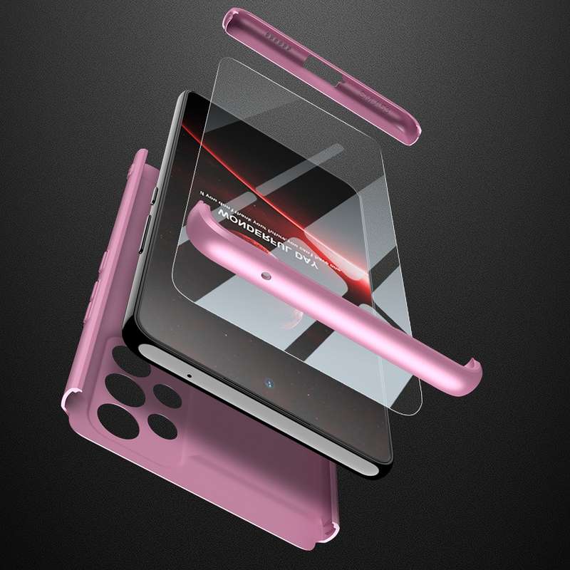 For Samsung Galaxy A53 5G GKK Three Stage Splicing Full Coverage PC Phone Case(Rose Gold)