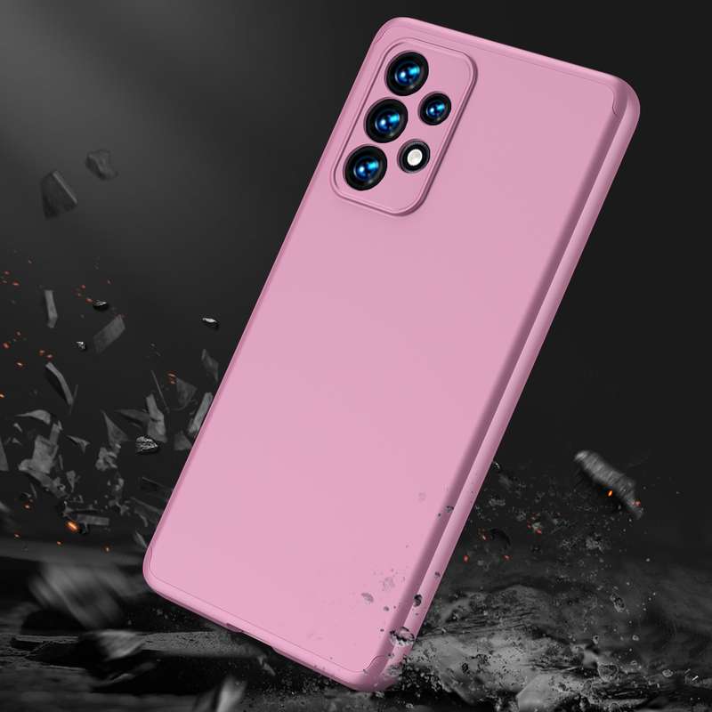 For Samsung Galaxy A53 5G GKK Three Stage Splicing Full Coverage PC Phone Case(Rose Gold)