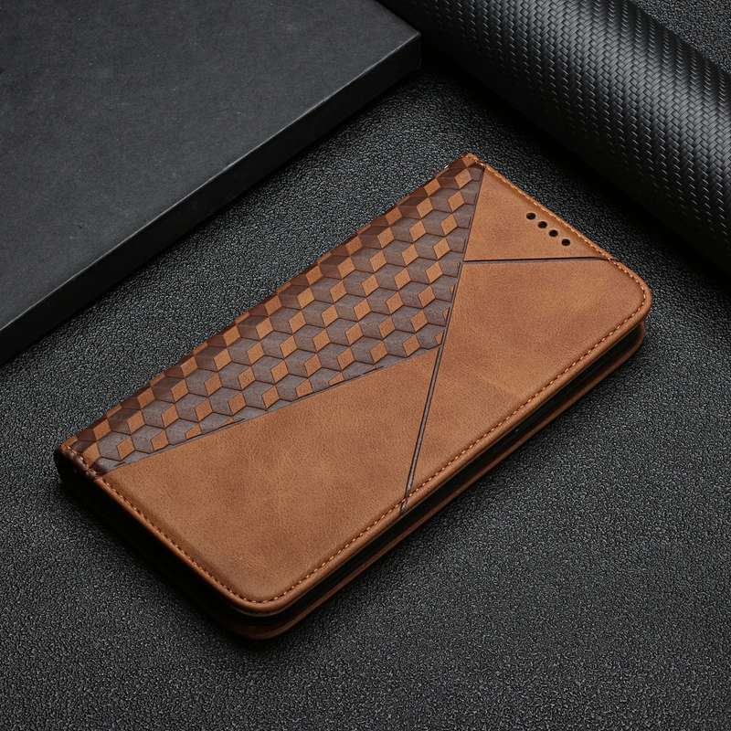 For Samsung Galaxy A33 5G Skin Feel Magnetic Leather Phone Case(Brown)