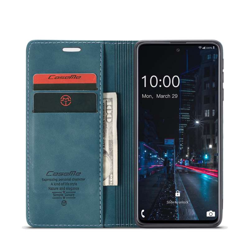 For Samsung Galaxy A33 5G CaseMe 013 Multifunctional Horizontal Flip Leather Phone Case(Black)