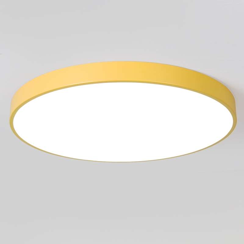 Macaron LED Round Ceiling Lamp, White Light, Size:23cm(Gold)