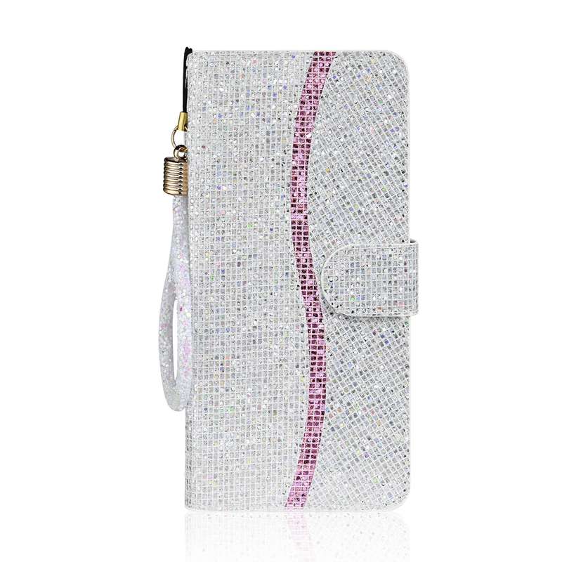 For Samsung Galaxy A33 5G Glitter Powder Leather Phone Case(Pink)