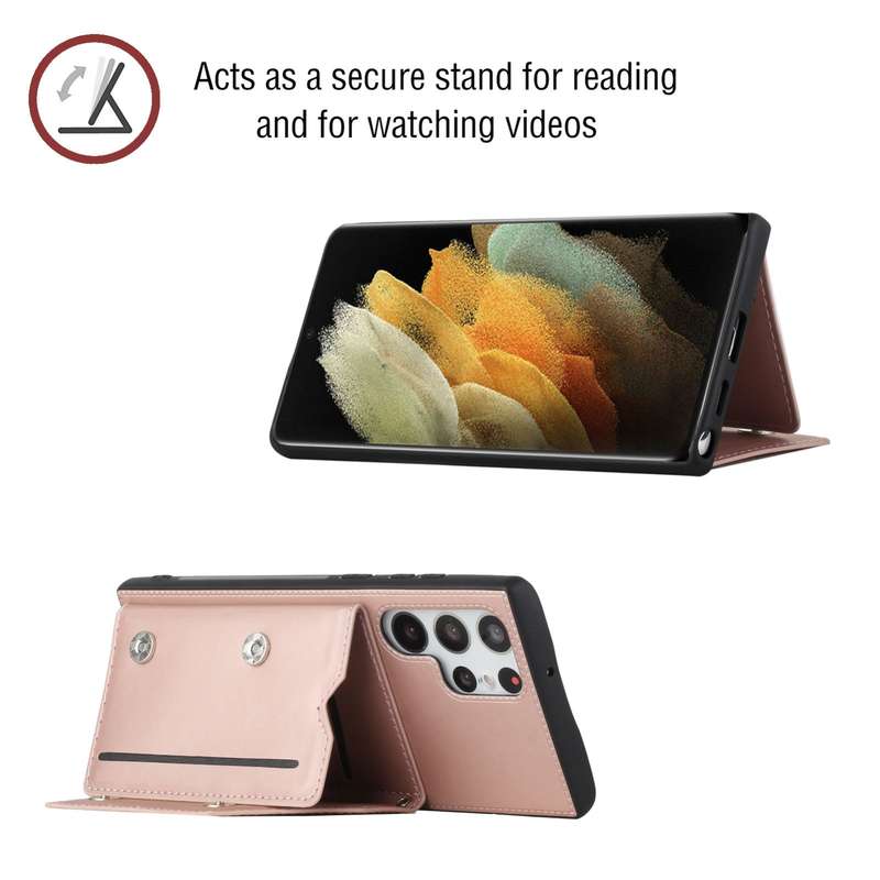 For Samsung Galaxy A53 5G Sliding Camshield Holder Phone Case(Rose Gold)