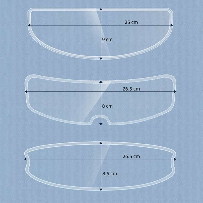 Visor Anti-fog PC Shield Helmet Lens Film(26.5 x 8.0cm)