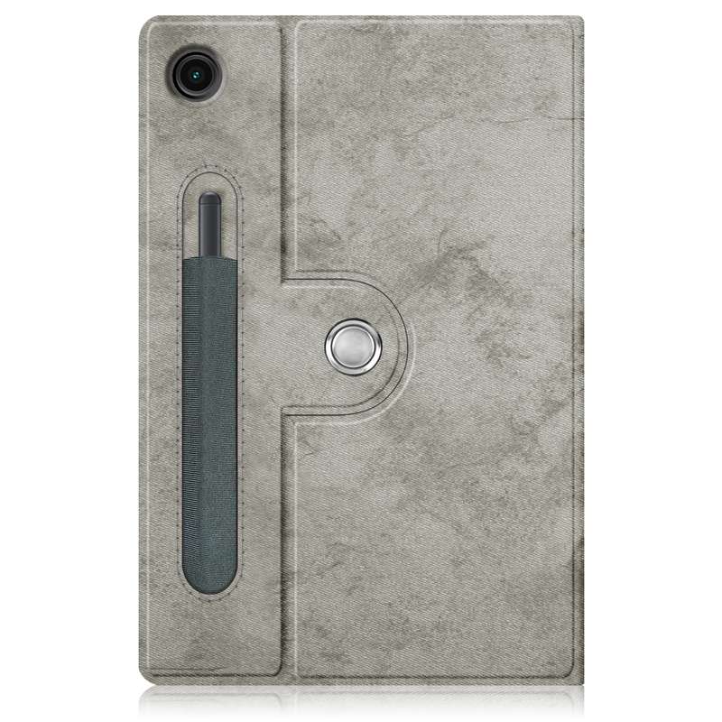For Samsung Galaxy Tab A8 2022 SM-X200 360 Degrees Rotation Leather Tablet Case(Grey)