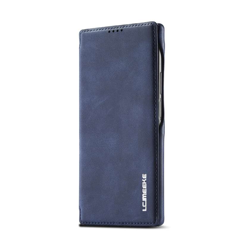 For Samsung Galaxy S22 Ultra 5G LC.IMEEKE Hon Ancient Series Horizontal Flip Leather Phone Case(Blac