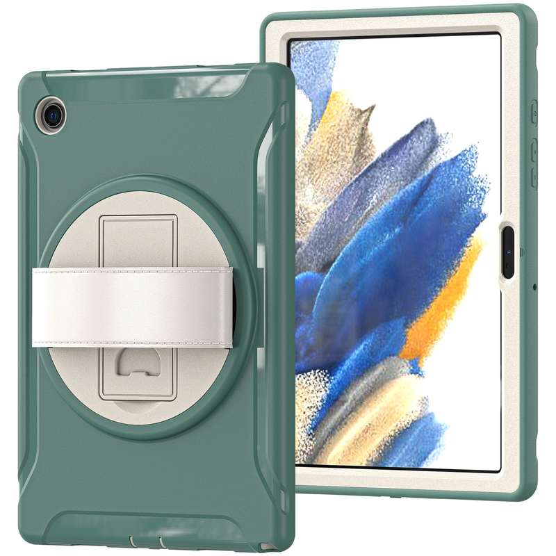 For Samsung Galaxy Tab A8 10.5 2021 Silicone + PC Tablet Case(Black)