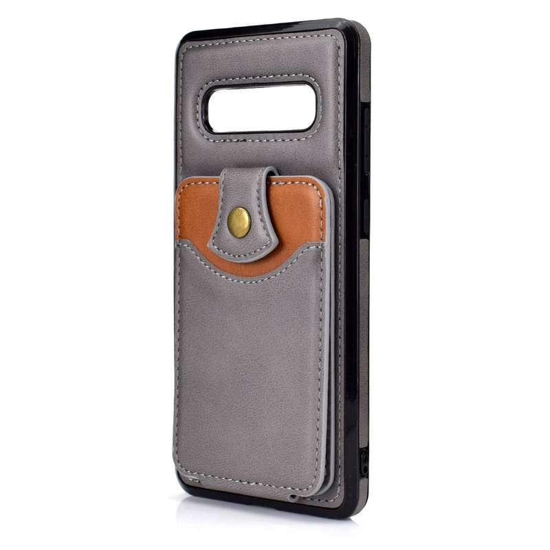 For Samsung Galaxy S10 Soft Skin Leather Wallet Bag Phone Case(Brown)