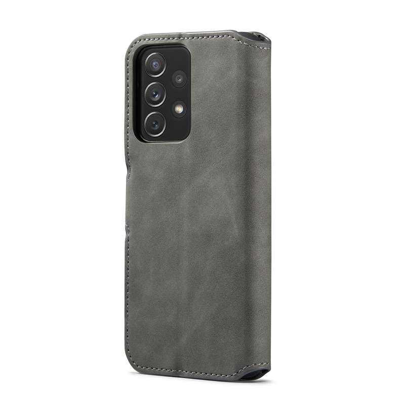 For Samsung Galaxy A53 5G DG.MING Retro Oil Side Horizontal Flip Leather Case with Holder & Card Slo
