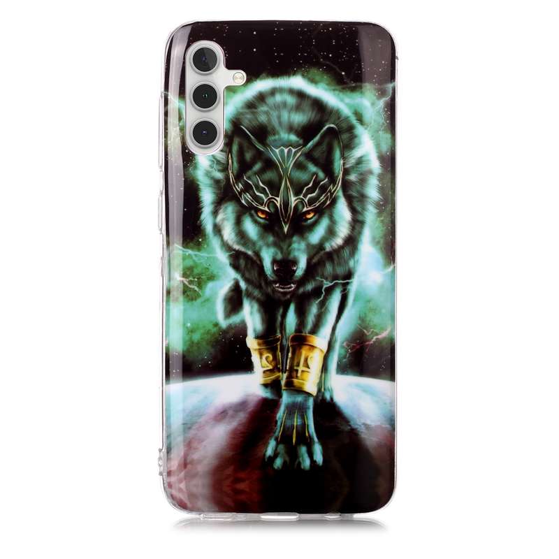 For Samsung Galaxy A13 5G Luminous TPU Protective Phone Case(Fierce Wolf)