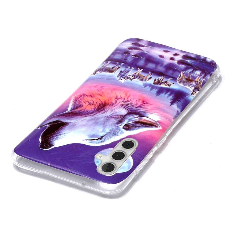 For Samsung Galaxy A13 5G Luminous TPU Protective Phone Case(Fierce Wolf)