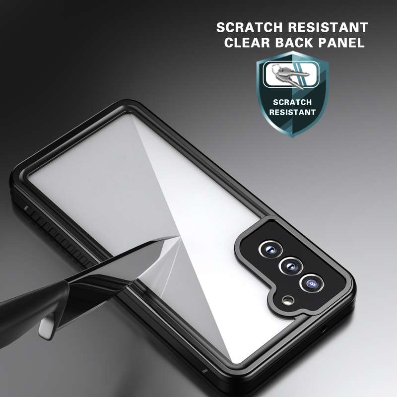For Samsung Galaxy S21 FE 5G RedPepper Shockproof Waterproof PC + TPU Phone Case(Black)