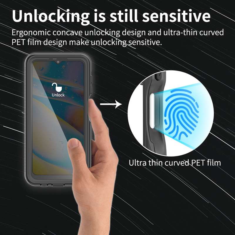 For Samsung Galaxy A13 5G RedPepper Shockproof Waterproof PC + TPU Phone Case(Black)