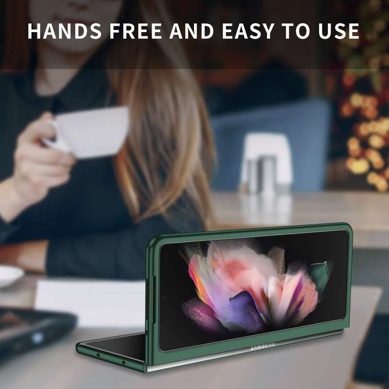 For Samsung Galaxy Z Fold3 5G Armor Foldable Phone Case(Dark Green)