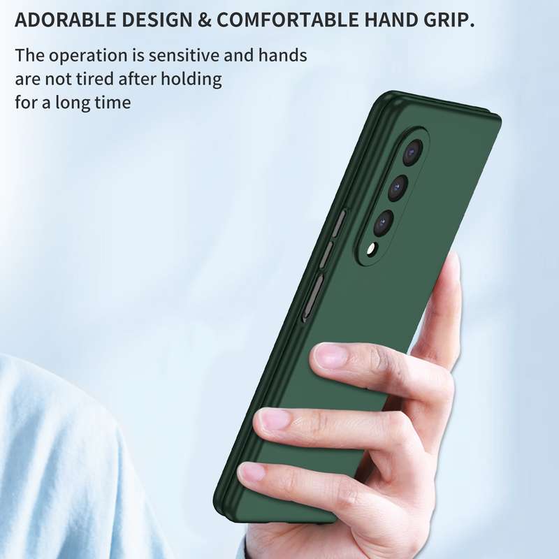 For Samsung Galaxy Z Fold3 5G Armor Foldable Phone Case(Dark Green)