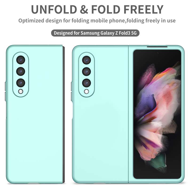 For Samsung Galaxy Z Fold3 5G Armor Foldable Phone Case(Dark Green)