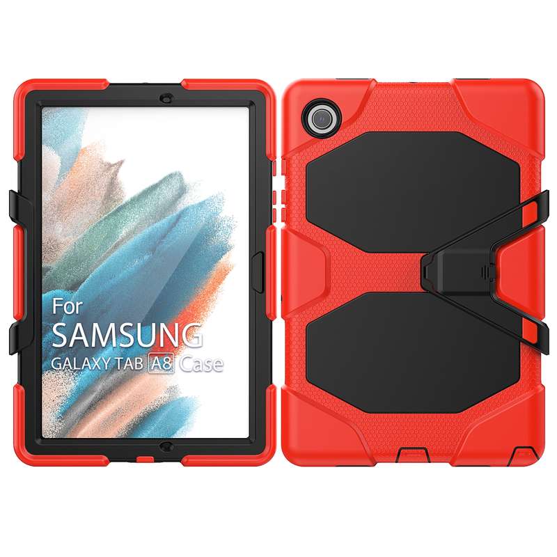 For Samsung Galaxy Tab A8 10.5 2021 X200 / X205 Colorful Silicon + PC Tablet Case(Blue)