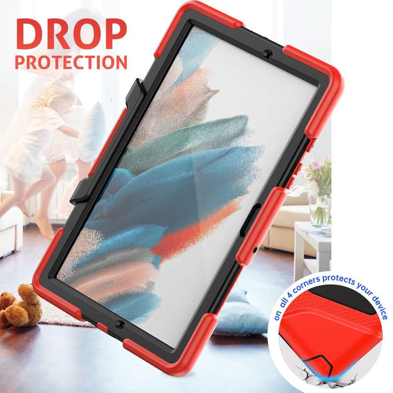 For Samsung Galaxy Tab A8 10.5 2021 X200 / X205 Colorful Silicon + PC Tablet Case(Blue)