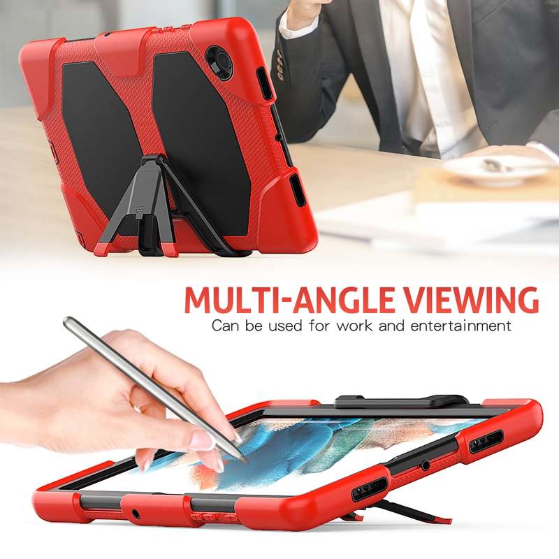 For Samsung Galaxy Tab A8 10.5 2021 X200 / X205 Colorful Silicon + PC Tablet Case(Blue)
