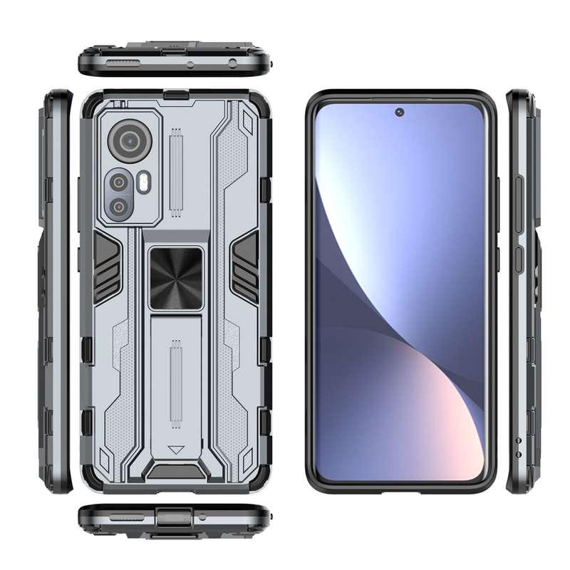 For Xiaomi 12S/12/12X Supersonic PC + TPU Shock-proof Phone Case(Black)