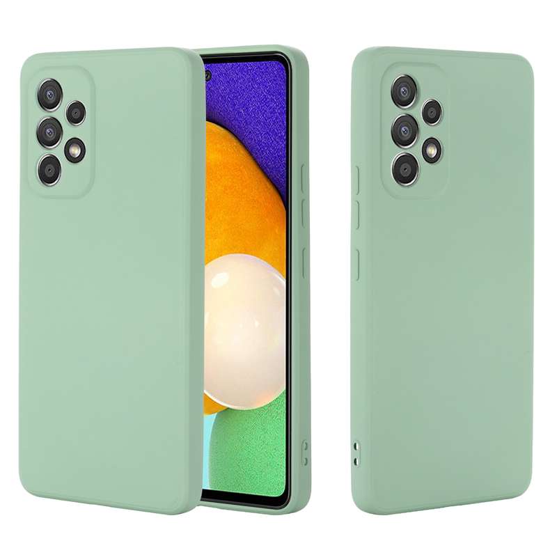 For Samsung Galaxy A33 5G Color Liquid Silicone Phone Case(Black)