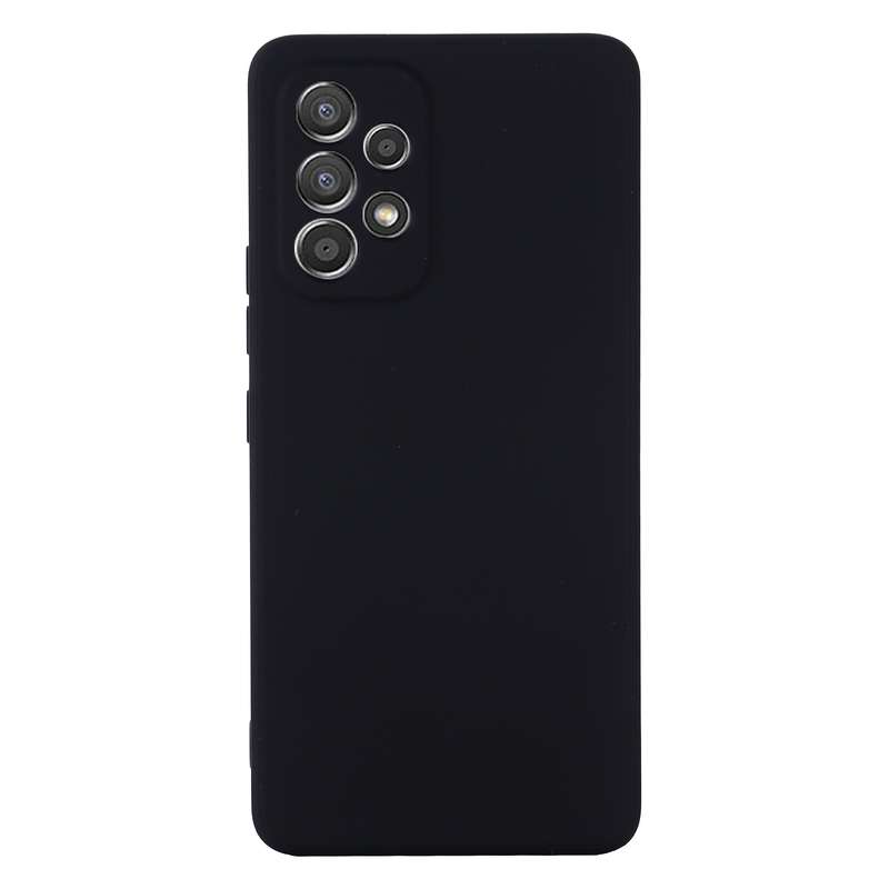 For Samsung Galaxy A33 5G Color Liquid Silicone Phone Case(Black)