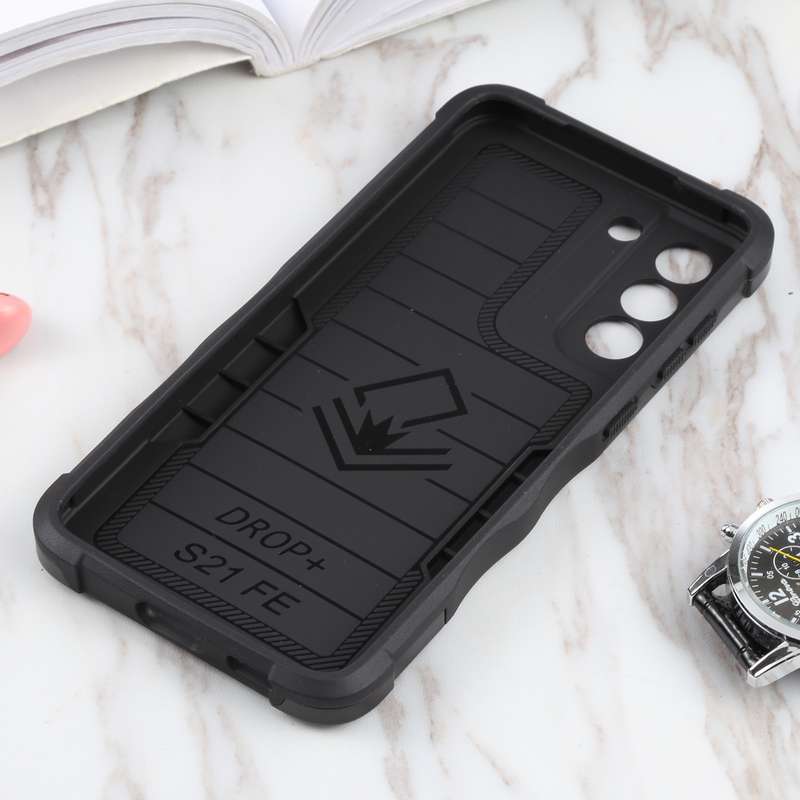 For Samsung Galaxy S21 FE 5G Non-slip Armor Phone Case(White)