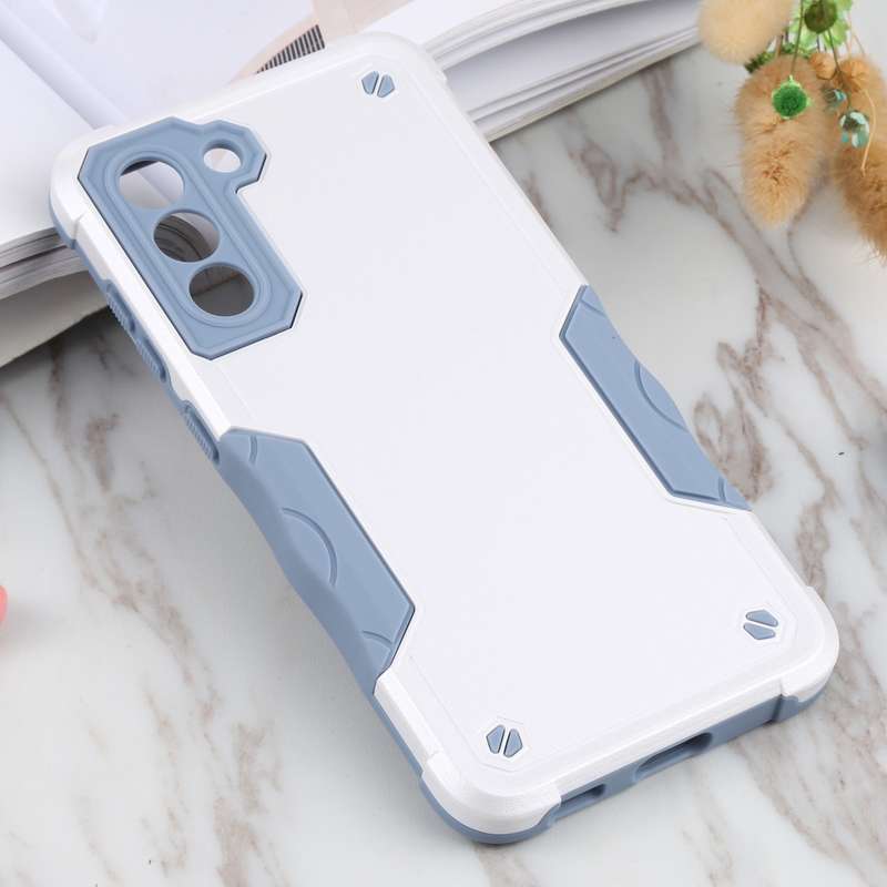 For Samsung Galaxy S21 FE 5G Non-slip Armor Phone Case(White)