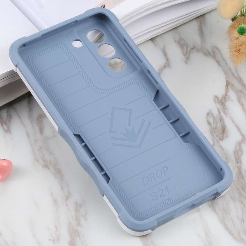 For Samsung Galaxy S21 FE 5G Non-slip Armor Phone Case(White)