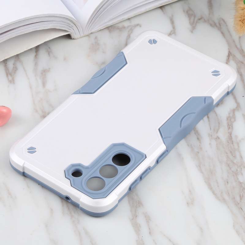 For Samsung Galaxy S21 FE 5G Non-slip Armor Phone Case(White)