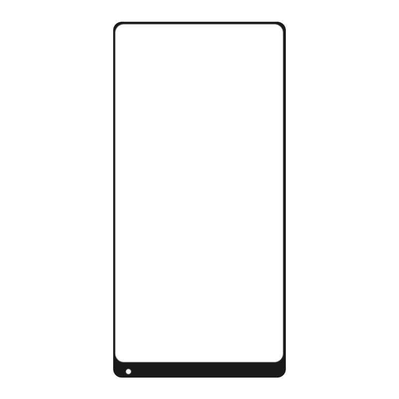 Front Screen Outer Glass Lens with OCA Optically Clear Adhesive for Xiaomi Mi Mix 2(Black)