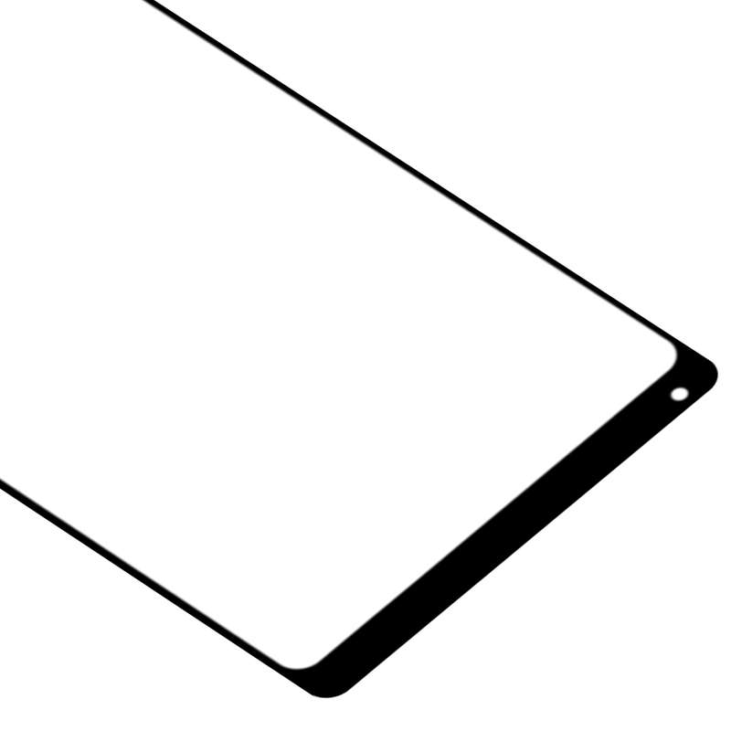 Front Screen Outer Glass Lens with OCA Optically Clear Adhesive for Xiaomi Mi Mix 2(Black)