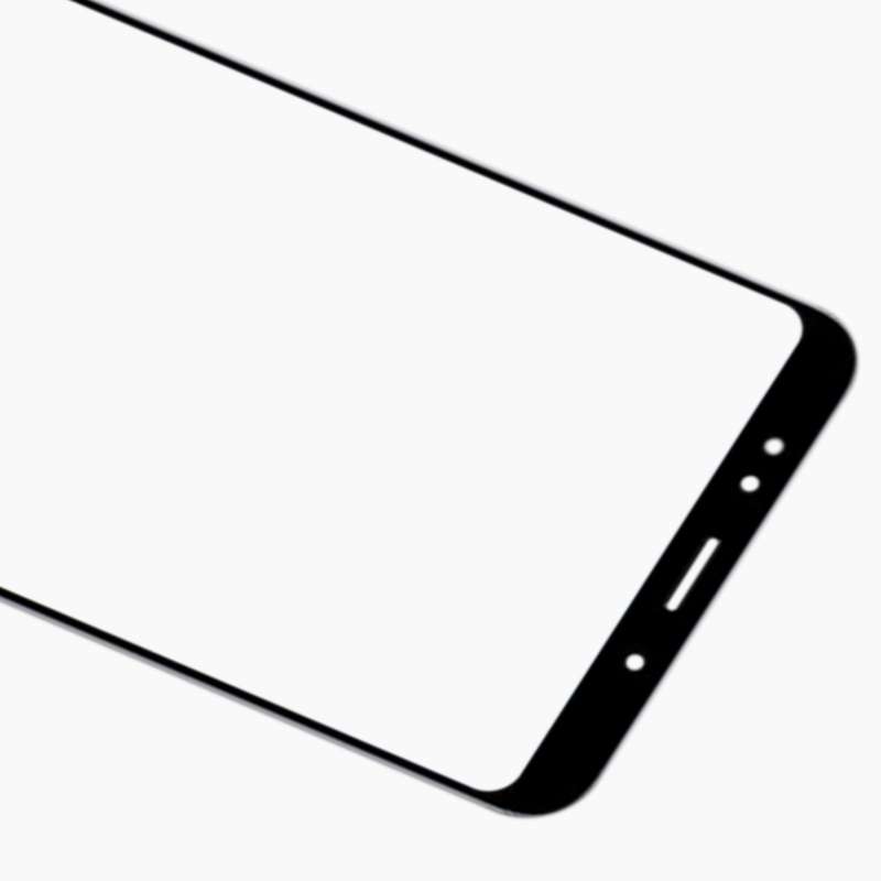 Front Screen Outer Glass Lens with OCA Optically Clear Adhesive for Xiaomi Redmi 5 Plus(Black)