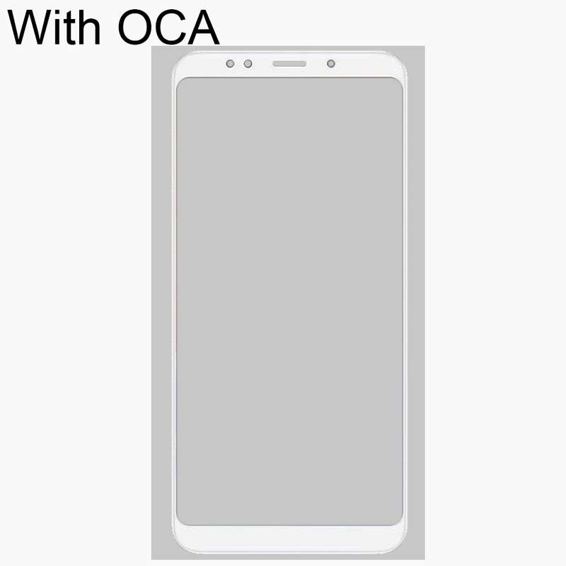 Front Screen Outer Glass Lens with OCA Optically Clear Adhesive for Xiaomi Redmi 5 Plus(White)