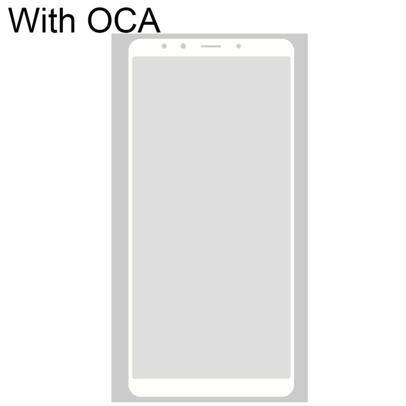 Front Screen Outer Glass Lens with OCA Optically Clear Adhesive for Xiaomi Redmi Note 5(White)