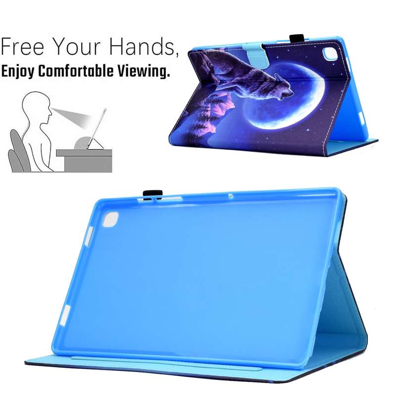 For Samsung Galaxy Tab A7 10.4 2020 Electric Pressed TPU Leather Tablet Case(Butterfly)