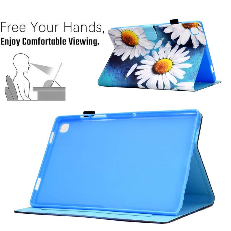 For Samsung Galaxy Tab A7 10.4 2020 Electric Pressed TPU Leather Tablet Case(Butterfly)