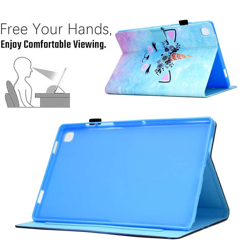 For Samsung Galaxy Tab A7 10.4 2020 Electric Pressed TPU Leather Tablet Case(Butterfly)