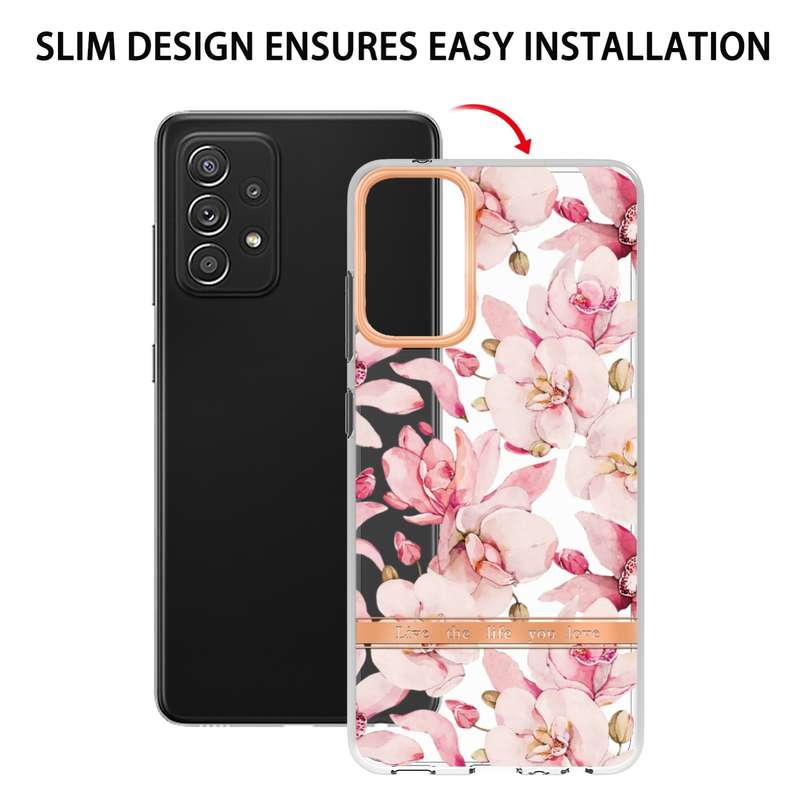 For Samsung Galaxy S20 Flowers and Plants Series IMD TPU Phone Case(Orchid Peony)