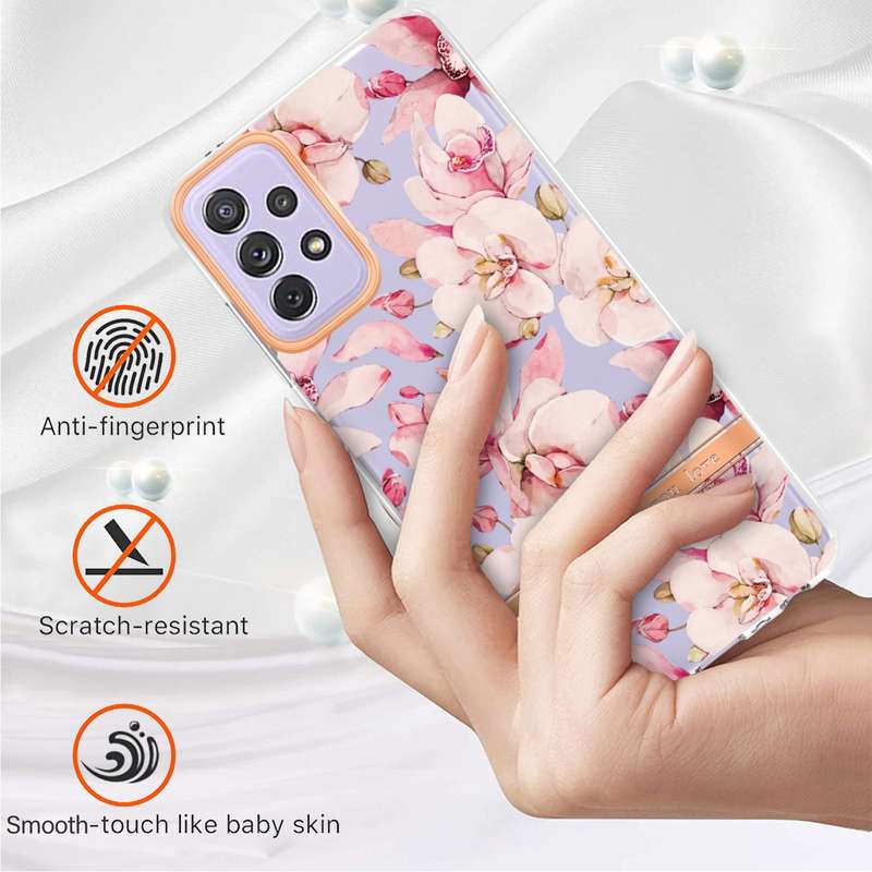 For Samsung Galaxy S20 Flowers and Plants Series IMD TPU Phone Case(Orchid Peony)