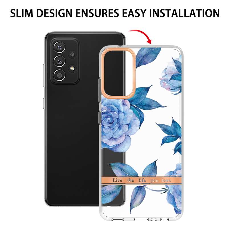 For Samsung Galaxy S20 Flowers and Plants Series IMD TPU Phone Case(Orchid Peony)